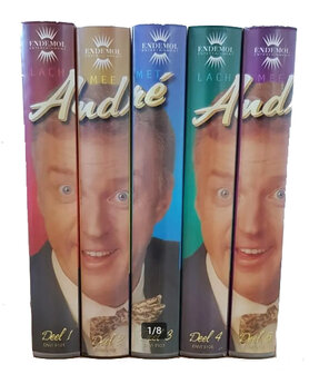Andr&eacute; van Duin - Lach Mee Met Andre VHS Set (6VHS-Gebruikt)