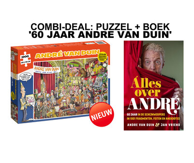 COMBI-DEAL: Andre van Duin - Puzzel + Boek &quot;60 jaar Andr&eacute; van Duin&quot;