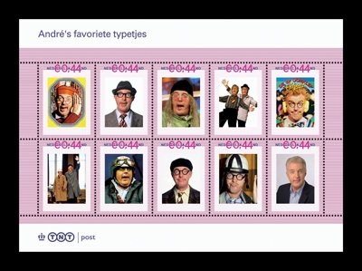 Andre's Favoriete Typetjes (Boek + 10 Postzegels)