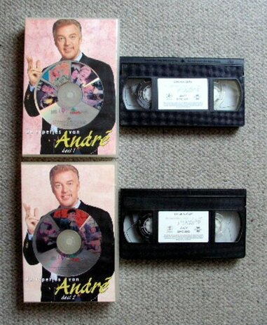 André van Duin - De Typetjes van Andre Deel 1 & 2 VHS Set (2VHS+2CD-Gebruikt)