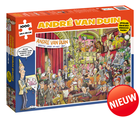 COMBI-DEAL: Andre van Duin - Puzzel + Boek "60 jaar André van Duin"